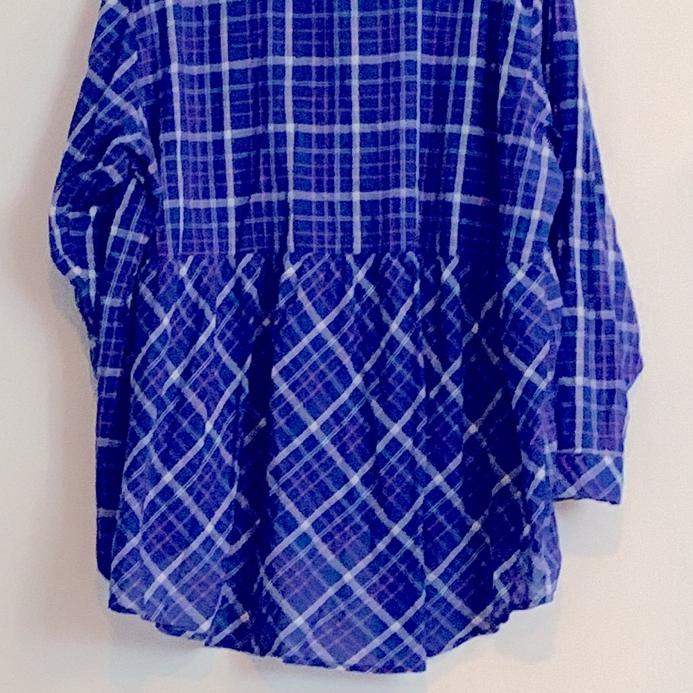 Torrid Button Front Plaid Tunic With Front Pocket… - image 4